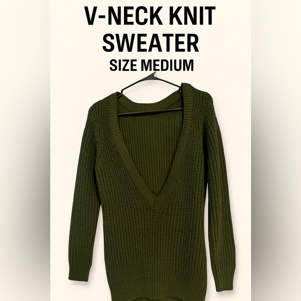Wet Seal Olive Green‎ Knit Sweater size Medium